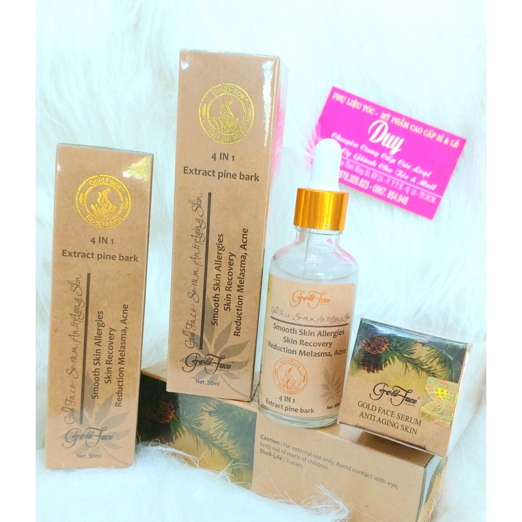 Tinh chất Serum dưỡng trắng - ngăn ngừa nám - giảm nhăn da -săn cơ Gold Face 50ml
