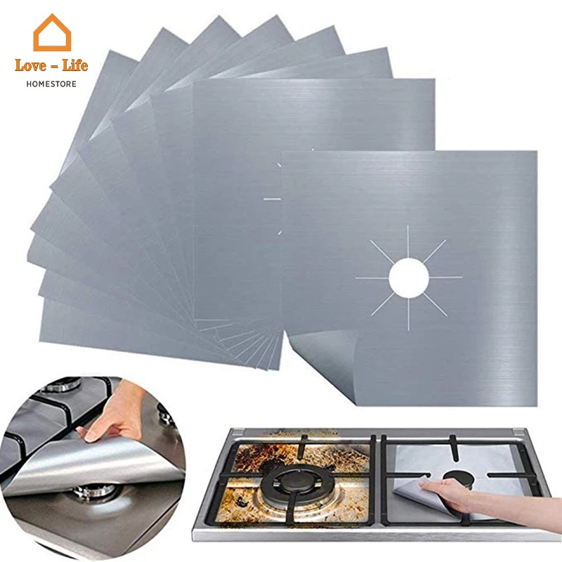 1 Tấm Vỏ Bảo Vệ Bếp Ga Chống Dầu Tiện Dụng Cho Nhà Bếp