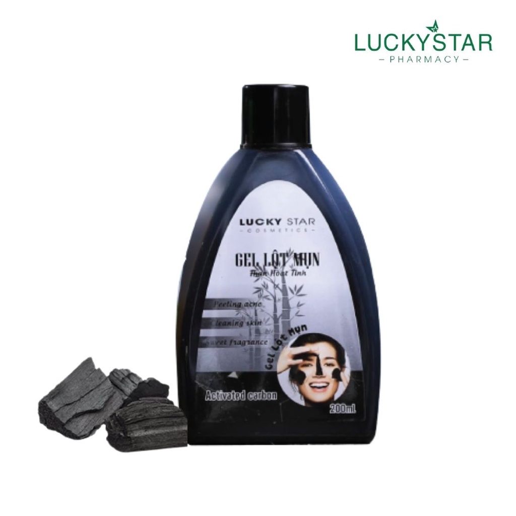 Gel Lột Mụn Than Hoạt Tính Lucky Star - (200ml)