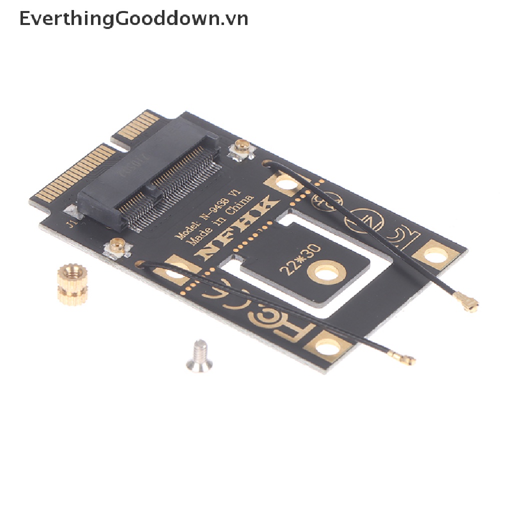 Card Đồ Họa M.2 NGFF Sang Mini PCI-E (PCIe + USB) Cho M.2 Wifi Bluetooth Không Dây