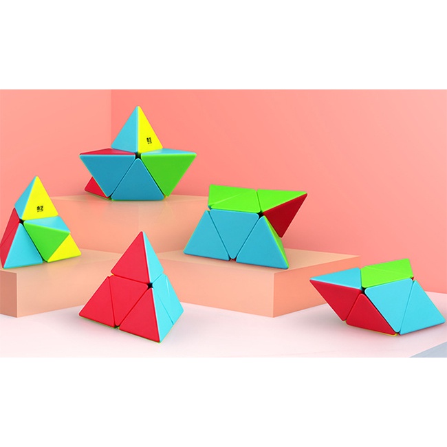 [Gan Style] Biến Thể Rubik Tam Giác QiYi Pyraminx 2x2 Pyramid Cube