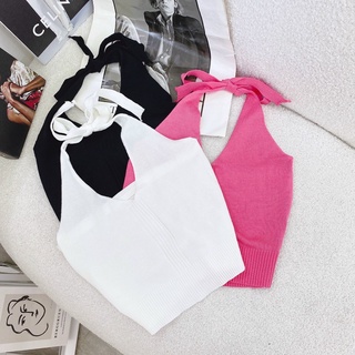 ORDER ÁO CROPTOP LEN CỔ YẾM (KÈM VIDEO HÌNH THẬT)