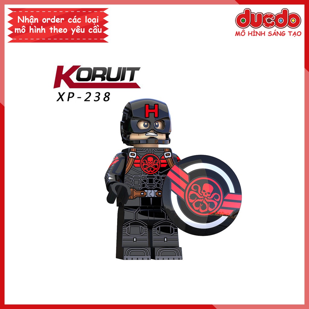 Minifigures các mẫu nhân vật Captain America tuyệt đẹp - Đồ Chơi Lắp Ghép Xếp Hình Mini Mô hình Iron Man KORUIT KT1031