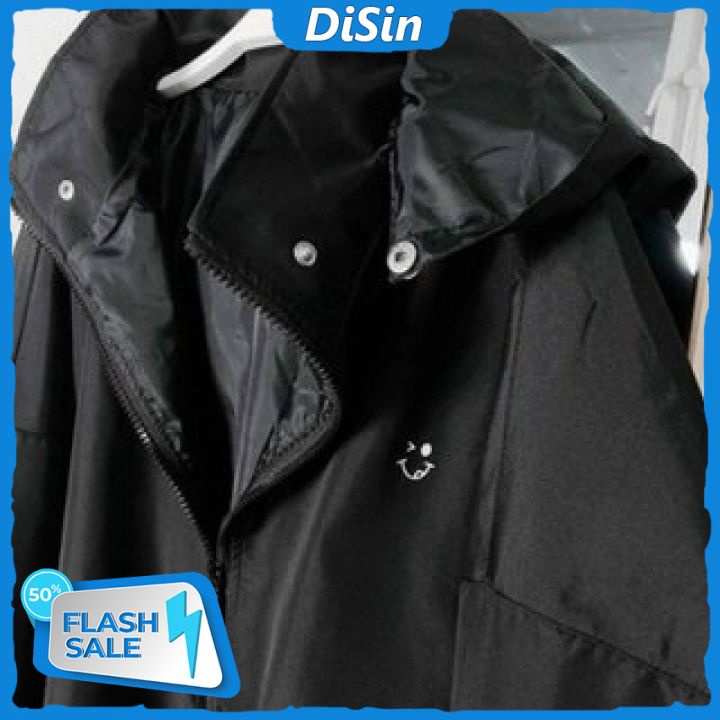 Áo Khoác Dù Nữ , Nón Rời , Mẫu Trơn Thiết Kế Đơn Giản , Khóa Kéo Tiện Lợi , Áo Form Rộng Dáng Suông Cực Thoải Mái