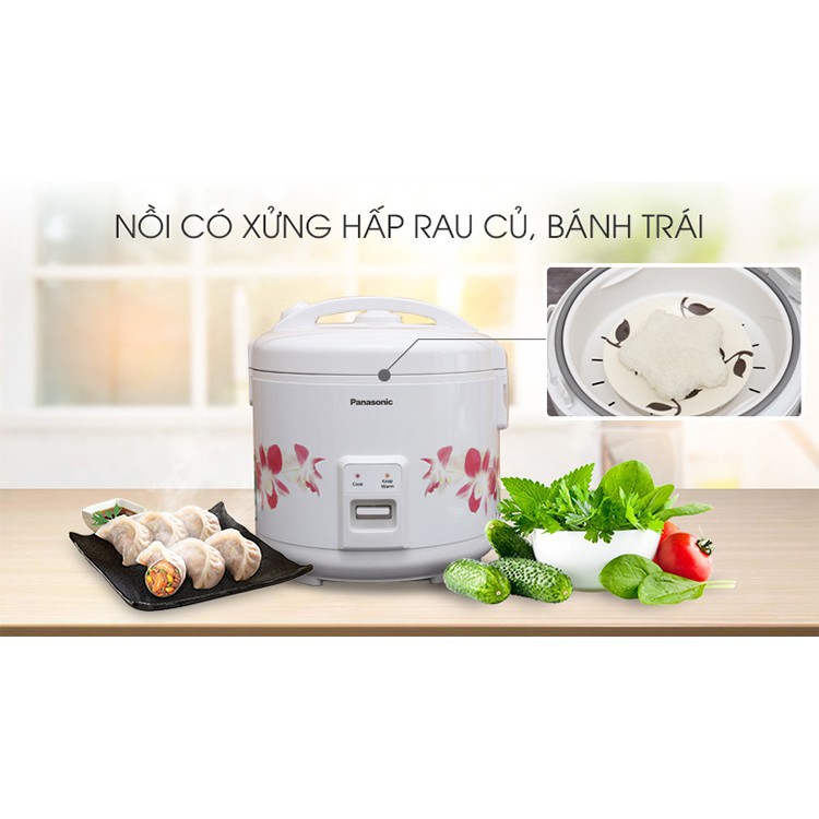 [Chính hãng - Bảo hành 1 năm] Nồi cơm điện nắp gài Panasonic PANC-SR-MVN187HRA (1.8L) - Hàng Chính Hãng