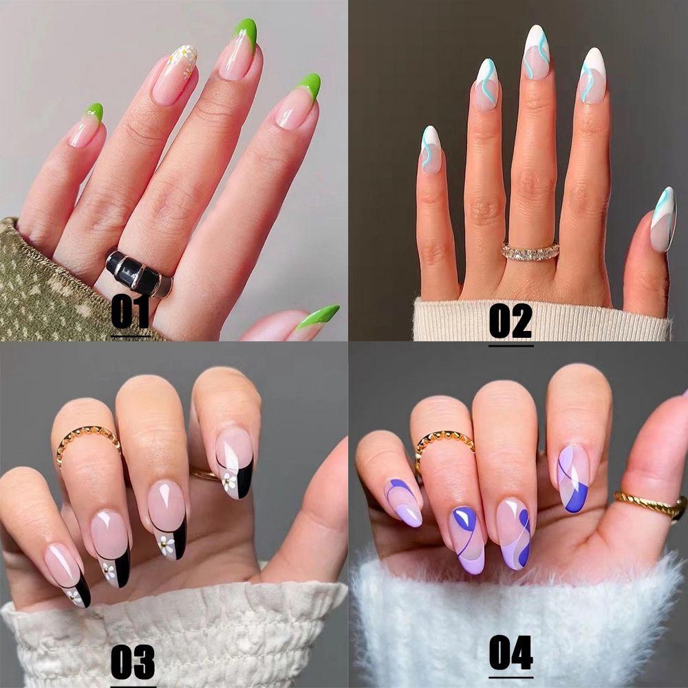 Bộ 24 Móng Tay Giả Thời Trang Cho Nữ