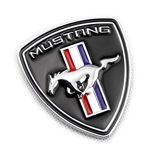 Logo 3d kim loại mustang dán trang trí xe mô tô