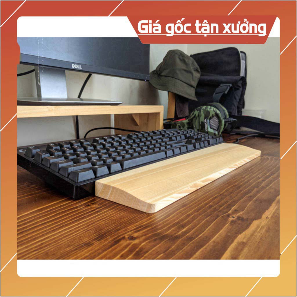 Kê Lót Tay Bàn Phím Bằng Gỗ Tự Nhiên Chống Trượt[Giá Sỉ Toàn Quốc]+Trọng Lượng Nhẹ Dễ Di Chuyển+Gỗ Thông Nhập Khẩu | BigBuy360 - bigbuy360.vn