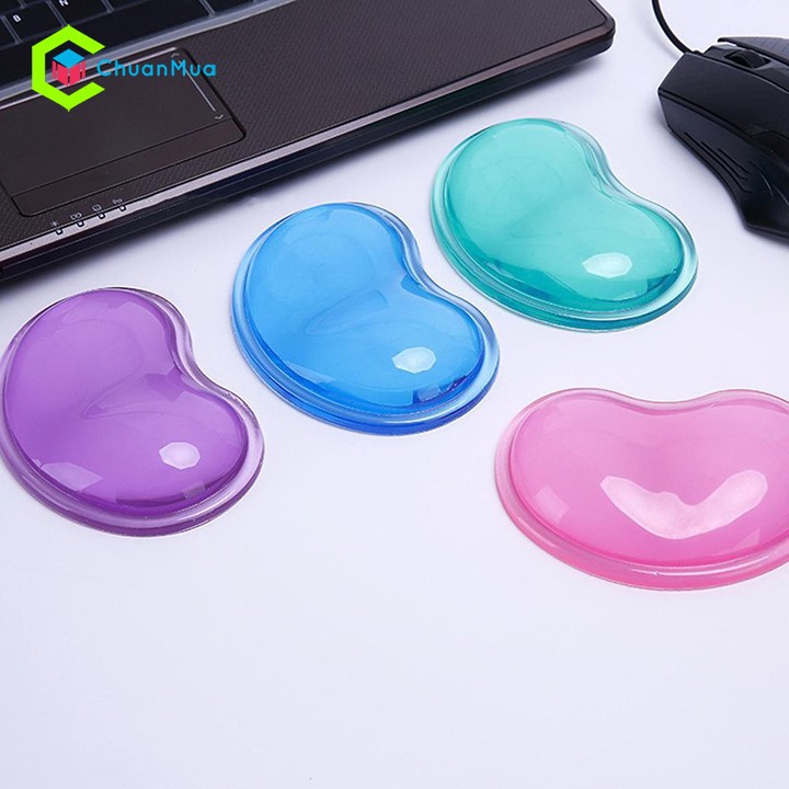 Miếng lót chuột hình trái tim bằng silicone xinh xắn