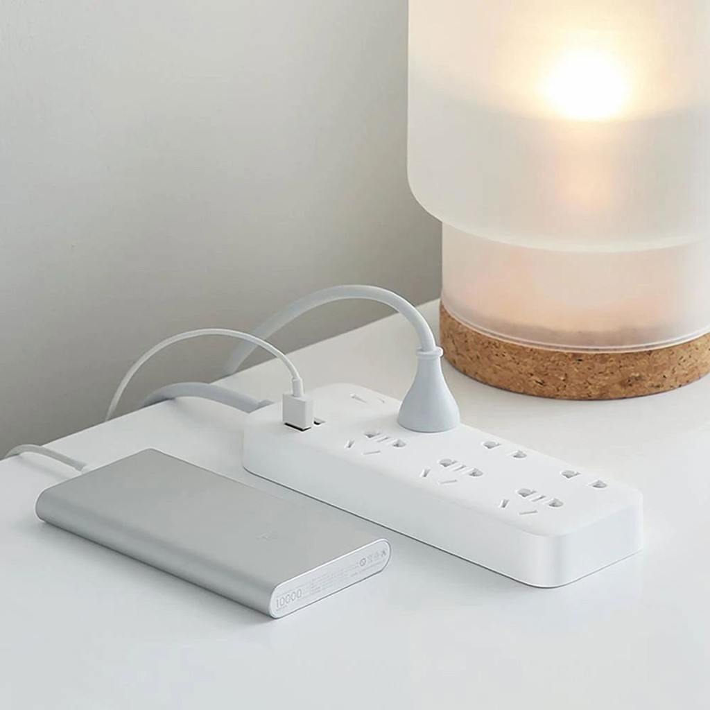 Ổ cắm Xiaomi Zmi Power Strip 6 cổng 2 usb CX05