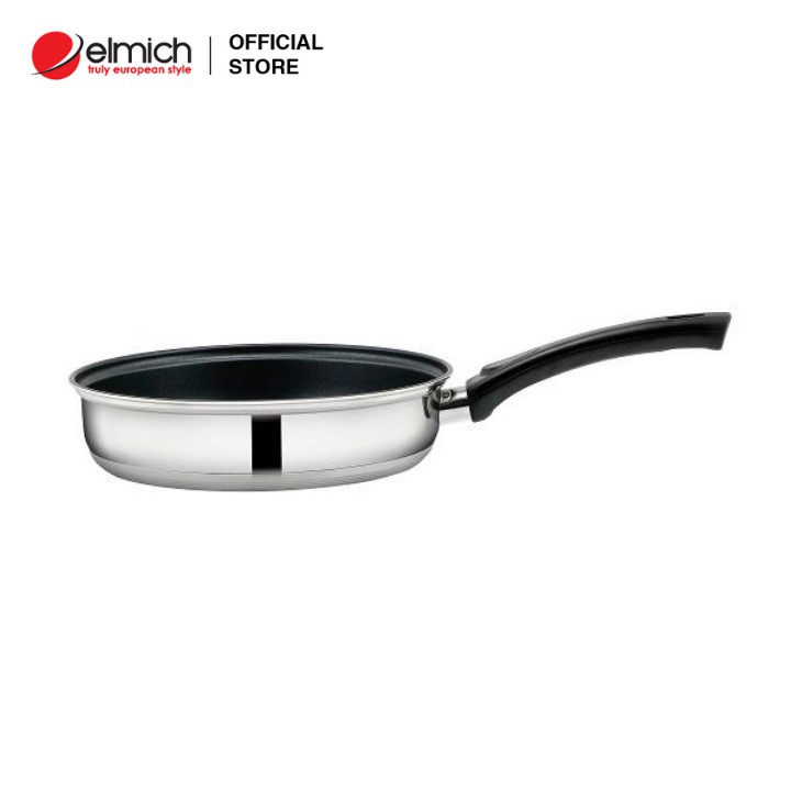 Chảo Inox chống dính 3 đáy Elmich MaxB size 16,20,24 cm