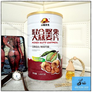 Ngũ cốc MIXED NUTS OATMEAL hộp lớn 1080g(video sp)