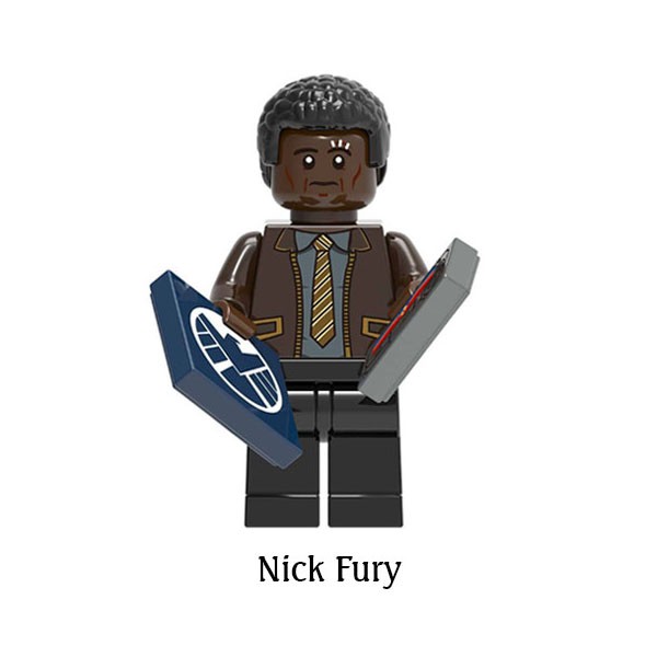 Minifigure nhân vật siêu anh hùng Captain Marvel