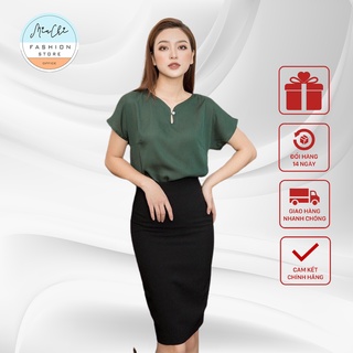 Chân Váy Bút Chì Đen Xẻ Sau Chân Váy Công Sở Chất Umi Đanh - Co Giãn Dàng Dài Z a R a