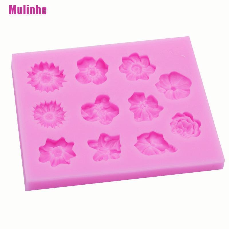 Khuôn Silicone Tạo Hình Hoa Hướng Dương 3D Làm Bánh DIY