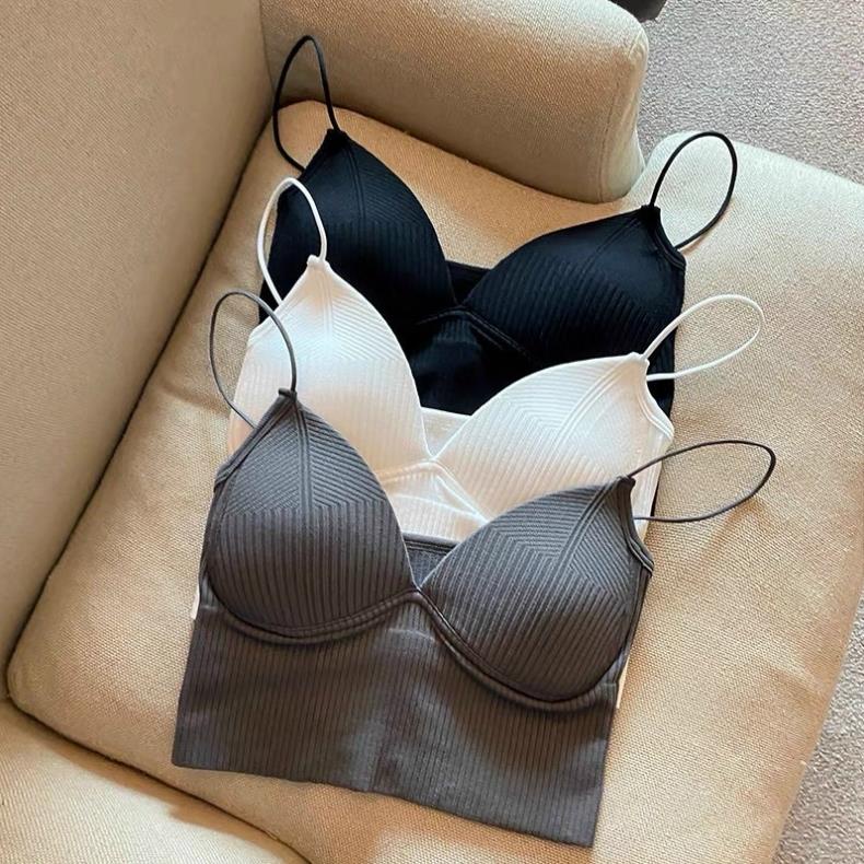 ❤️ Áo Bra Nữ Myna 2 Dây Mảnh Cổ V Dáng Lửng Có Đệm Ngực Trend Mới 1833 ❤️