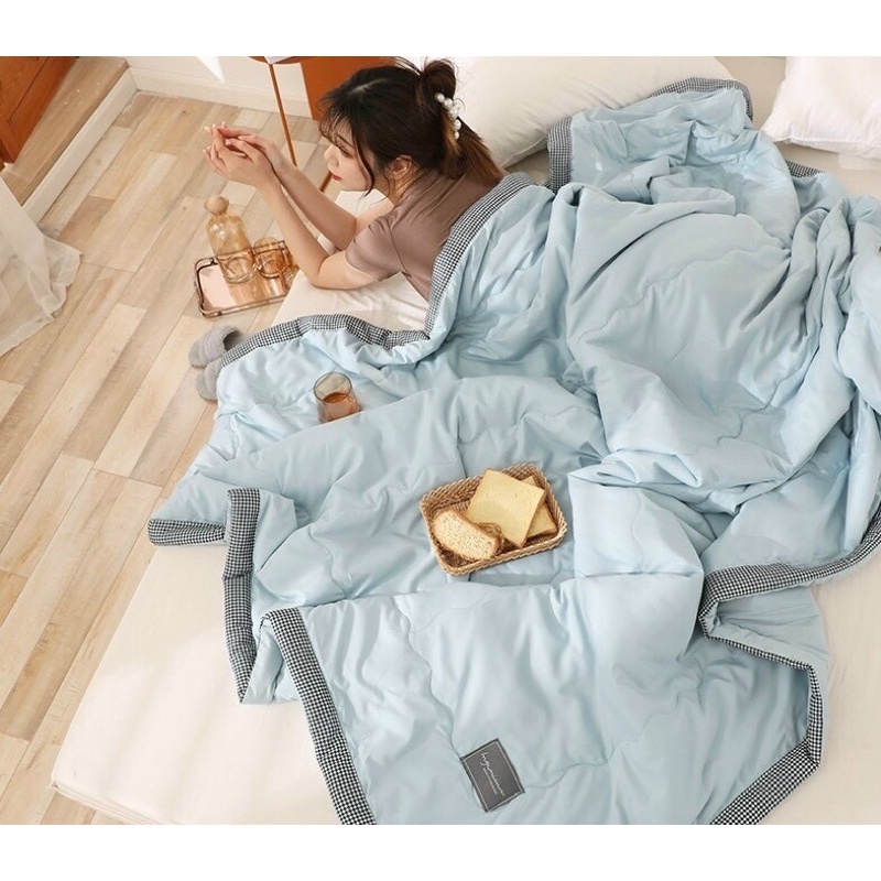 Chăn hè Zara đũi cotton nhập khẩu,chăn mềm 4 mùa cao cấp