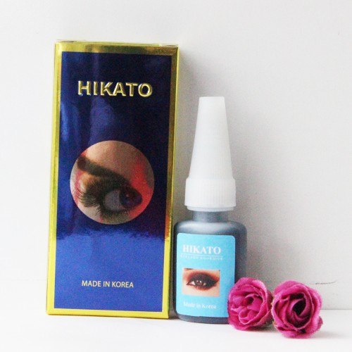 Keo nối mi HIKATO(hàn quốc )vỏ màu xanh không cay mắt - khô nhanh trong 3s- hàng chuyên dùng cho nối long mi-