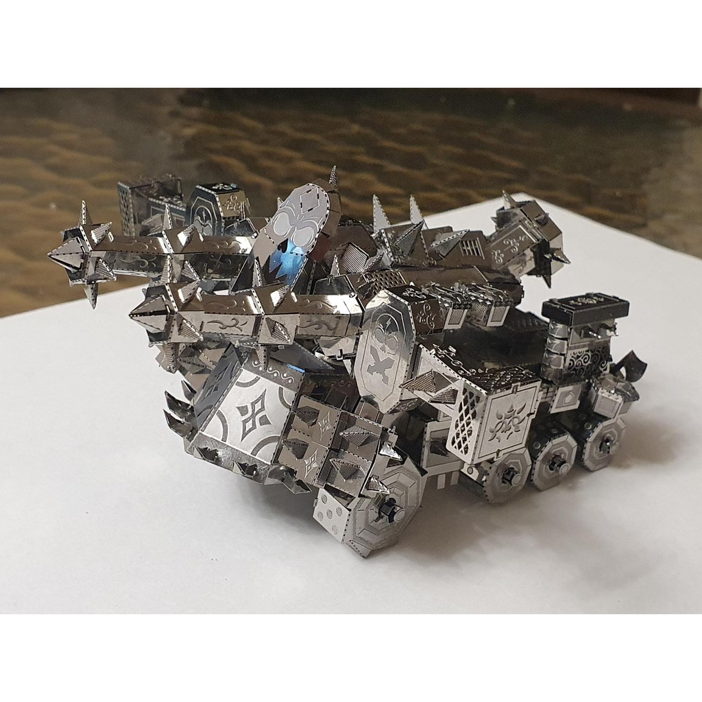 Mô Hình Lắp Ghép 3d Kim Loại xe tank  cỡ lớn