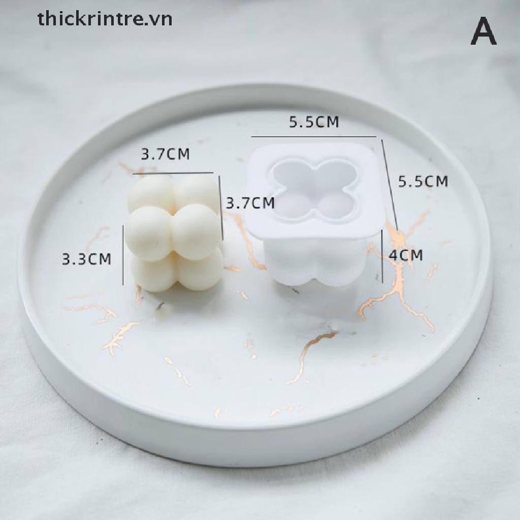 Khuôn Làm Nến Thơm 3D Bằng Silicone DIY
