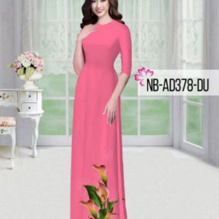 Vải áo dài in hoa ly ( tuyển sỉ)