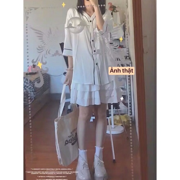 Áo khoác dáng kimono ngắn tay phong cách ullzang Hàn Quốc | BigBuy360 - bigbuy360.vn