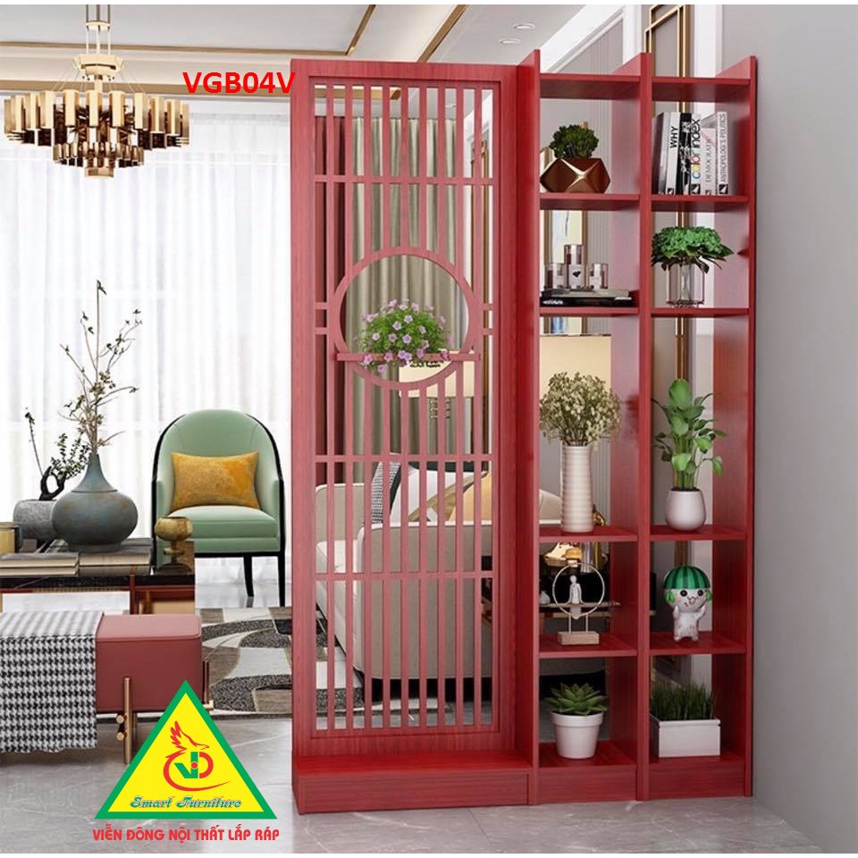 KỆ VÁCH NGĂN PHÒNG KHÁCH , NHÀ BẾP   VGB01V - Nội thất lắp ráp Viendong Adv