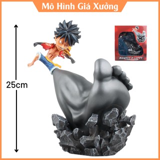 Mô hình Luffy mũ rơm One Piece sử dụng gear 3 ở Chân haki Vũ trang Cao 25 cm - Figure Tượng Monkey D.Luffy Vua Hải Tặc