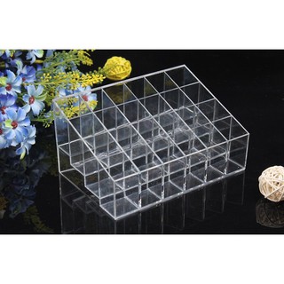 [XẢ] KHAY ĐỰNG SON TRONG SUỐT 24 Ô - (GIÁ RẺ NHẤT)