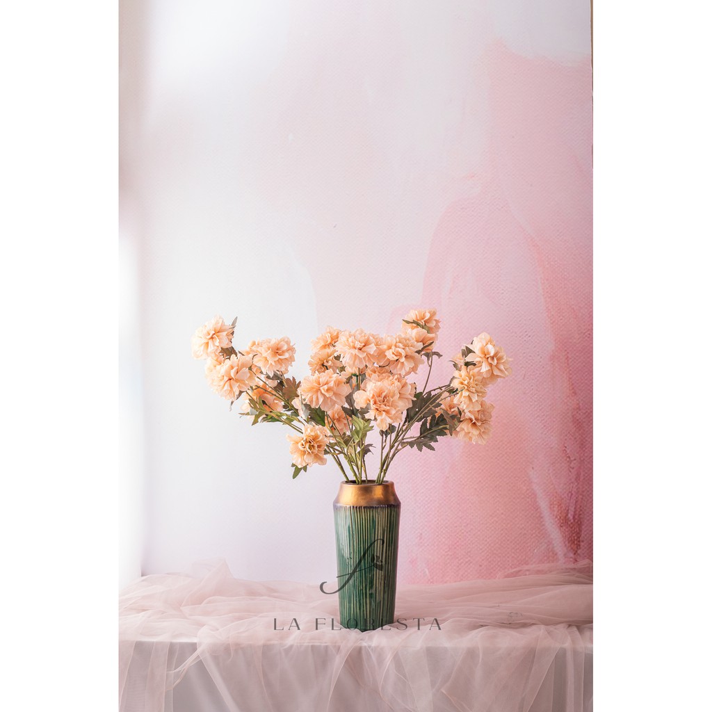 Bộ Bình gốm nhập khẩu cao cấp phong cách hiện đại dùng để trang trí, decor phòng, cắm hoa tươi hoặc hoa lụa