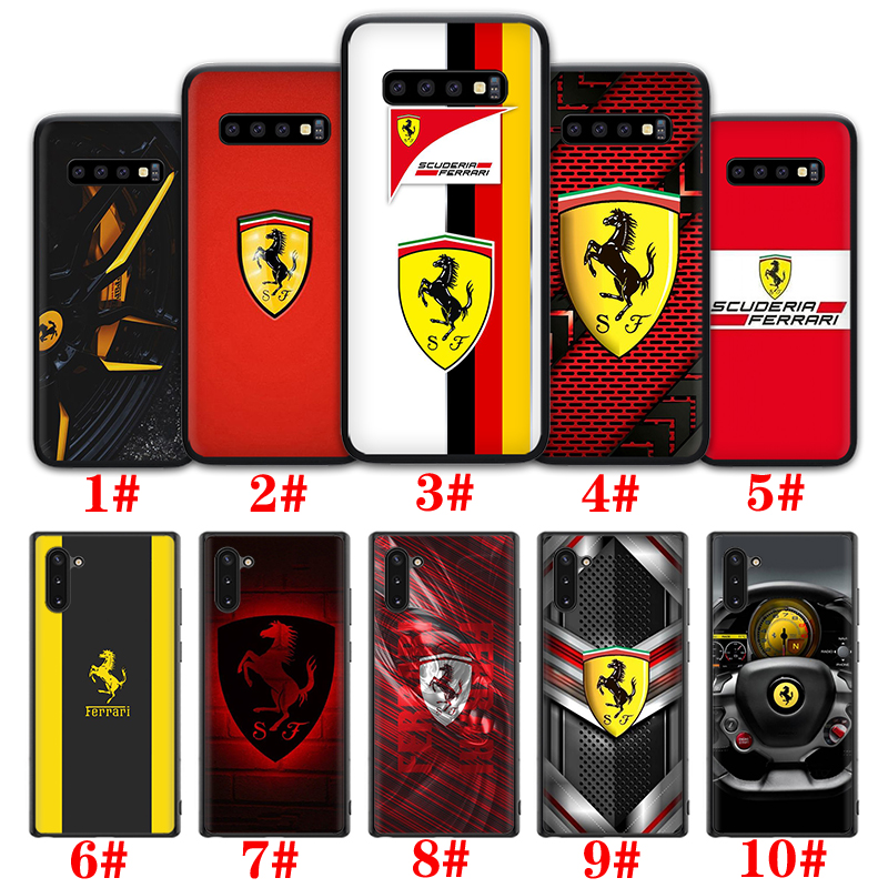 Ốp Điện Thoại Tpu Silicon Mềm Hình Logo Xe Hơi Ferrari Thể Thao Cho Samsung S30 Plus Ultra Note 8 9 Sxe27