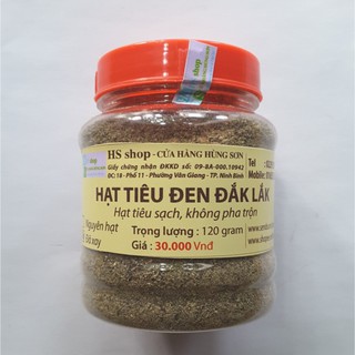 Lọ Hạt tiêu Đăk Lăk đã xay 120gr - NPP HS shop