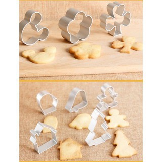 Khuôn Cutter cookies nhôm làm bánh quy