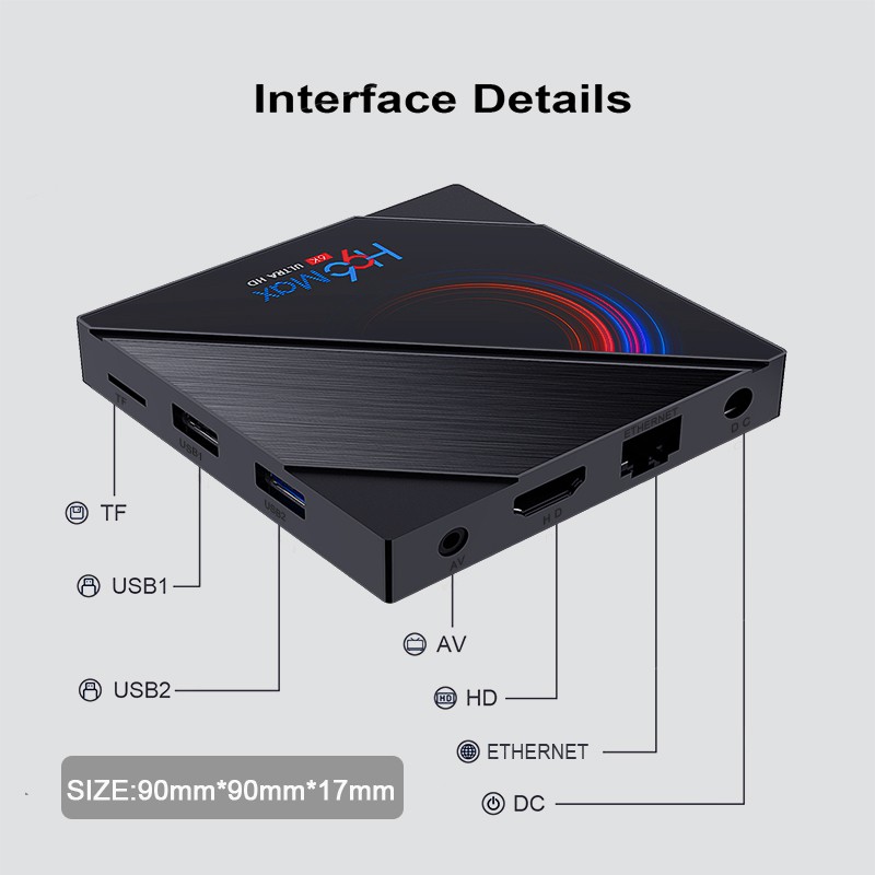 Tivi box ram 2G/4G,bộ nhớ 16G/32G,tìm kiếm giọng nói,độ phân giải 4K, bluetooth,wifi băng tần kép,bảo hành 1 năm H96MAX