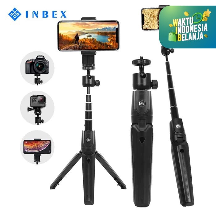 Gậy Chụp Ảnh Selfie Mini 116 Inch Kết Nối Bluetooth