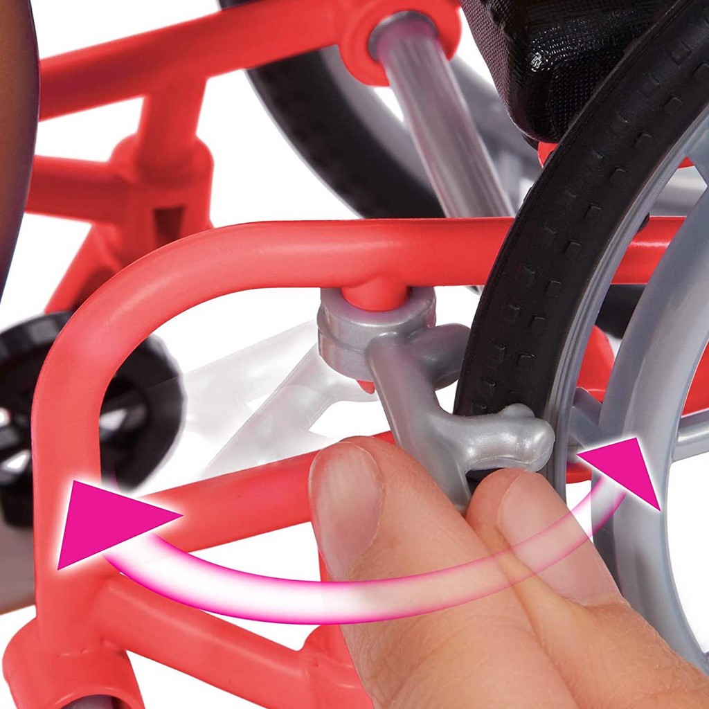 Búp Bê Barbie Fashionista 166 Xe Lăn Wheelchair