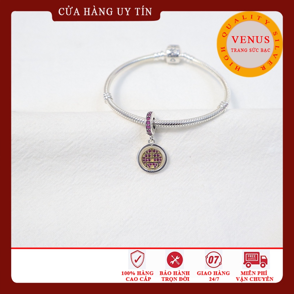 Charm chữ Cát- Bạc 925- Mã sản phẩm VENUSCAT
