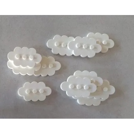 10 cái LEGO Đế đám mây trưng bày Minifigure 35470 CLOUD 3x5 WHITE Base 0937Bricks