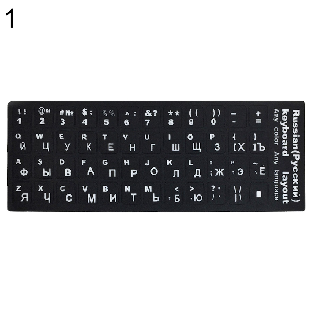 Orzson®Nga Tây Ban Nha Tiếng Anh Tiếng Pháp Chữ PC Laptop Máy Tính Miếng Dán Bàn Phím