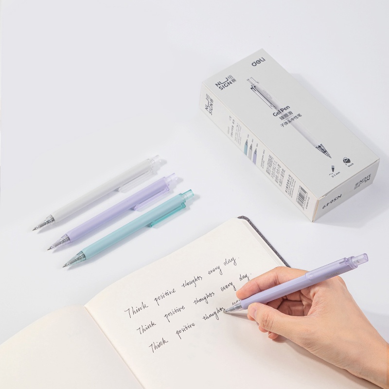Set 3 Bút Bi Ngòi 0.5MM Có Thể Thu Gọn Tiện Dụng Cho Học Sinh/Văn Phòng