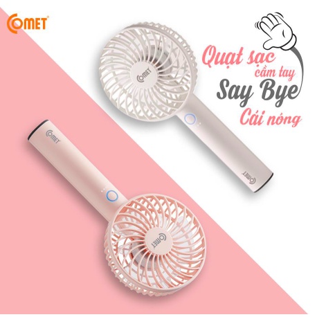 Quạt sạc cầm tay comet CRF1004 chính hãng