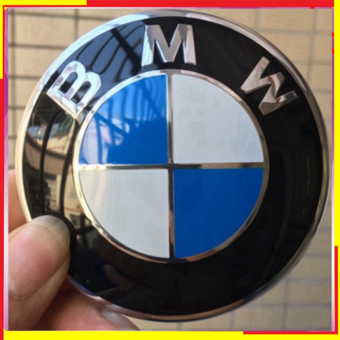 [GIÁ SỐC - HÀNG CHÍNH HÃNG] 01 Logo biểu tượng huy hiệu cao cấp gắn sau xe BMW đường kính 74MM (HÀNG LOẠI 1)