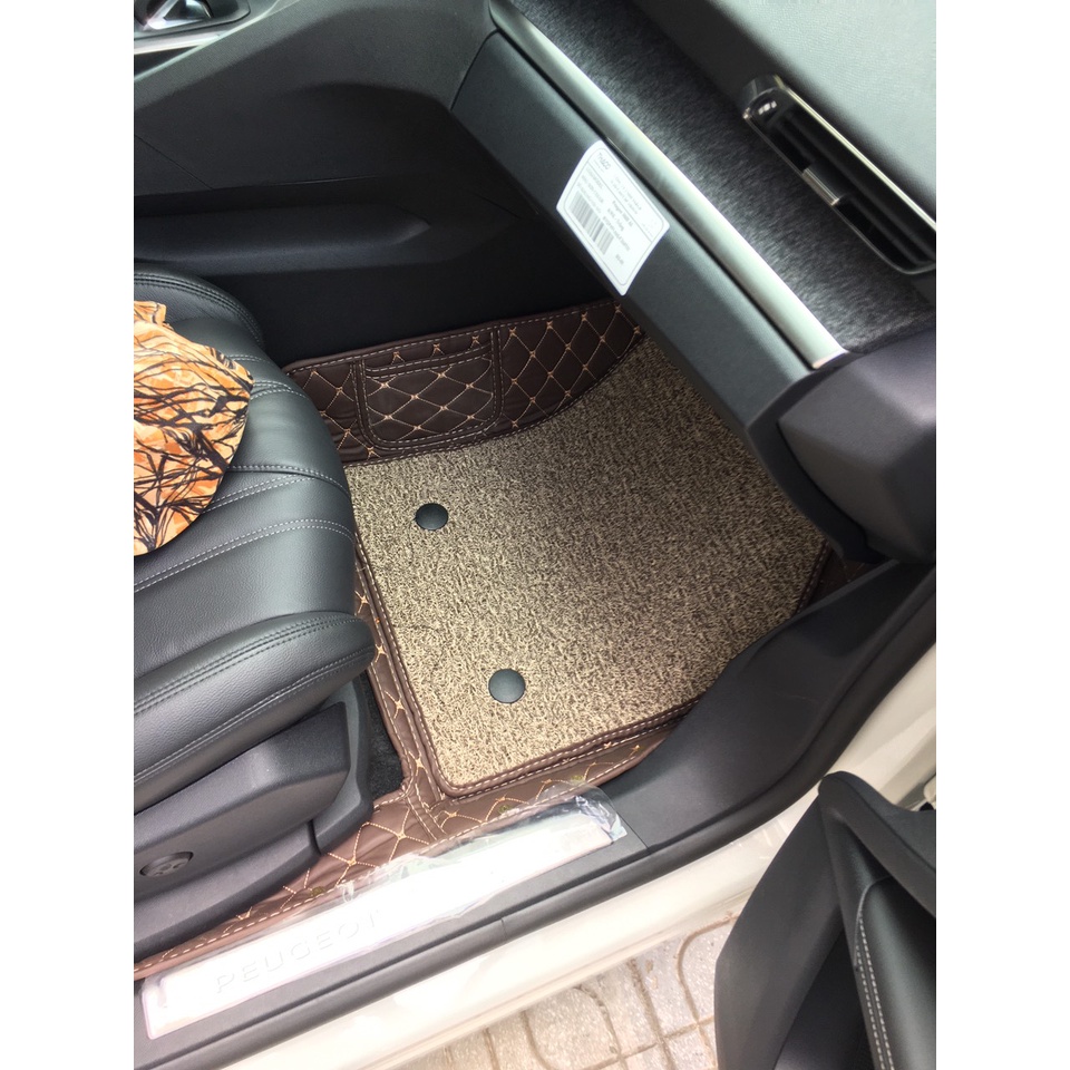 Thảm lót sàn ô tô 6D Peugoet 3008 2018-2022 chống nước, không mùi, phủ kín 90% sàn xe