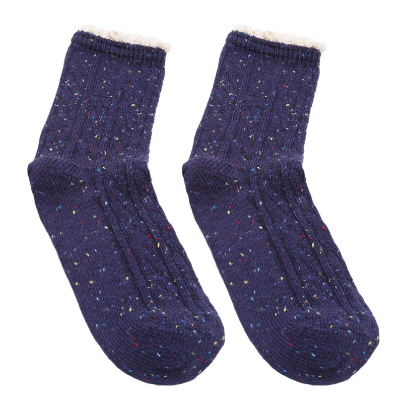 Female Autumn and Winter Lace Warm  Socks Women's Socks Japanese Retro Point Yarn Socks Fashion Girl | BigBuy360 - bigbuy360.vn