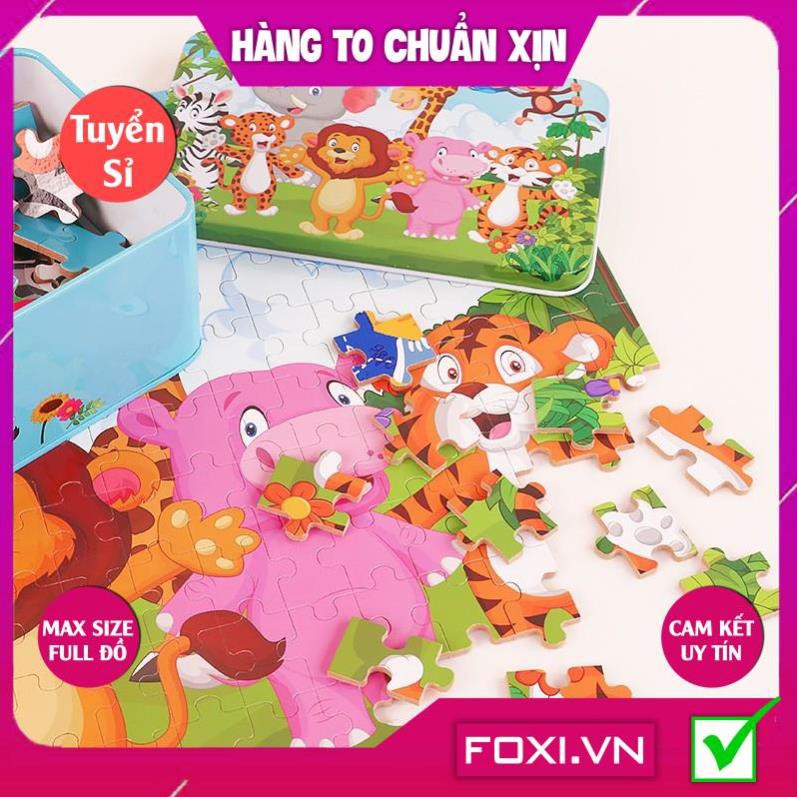 [FREESHIP HÀNG ĐẸP] Tranh ghép hình puzzle Foxi-Đồ chơi bằng gỗ-giáo dục cho bé trò chơi siêu trí tuệ đa dạng các mẫu