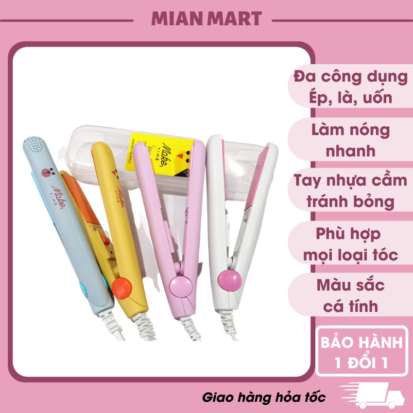 Máy ép tóc máy là duỗi tóc mini du lịch MAKE TIME đa năng siêu tiện lợi – MIAN MART