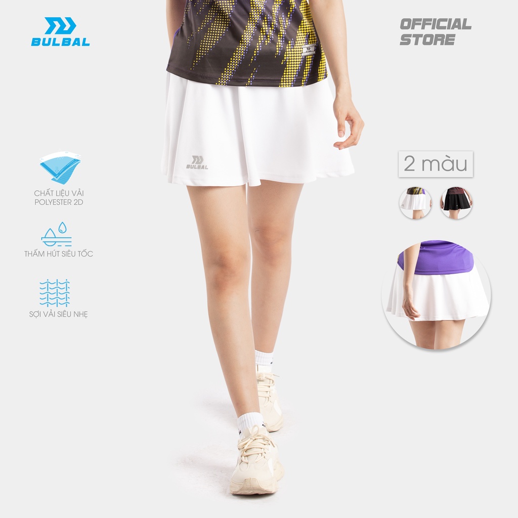 Váy Xòe Cầu Lông Bulbal Badminton SS22 Chuyên Nghiệp, Chất Vải Polyester 2D, Dùng Trong Tập Luyện Và Thi Đấu Cầu Lông