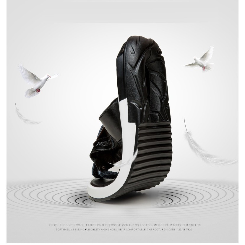 @f 11.11 free Mùa hè New Men Split Leather Flip Flops Thiết kế mát mẻ Màu hỗn hợp Sequined uy tín Uy Tín 2020 Az1 x . .;
