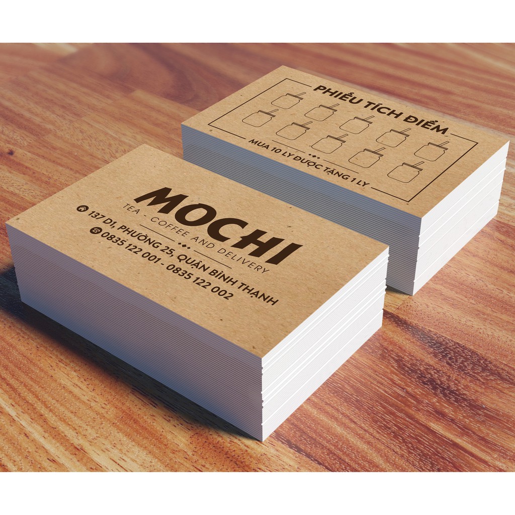 IN 200 VOUCHER/THẺ TÍCH ĐIỂM GIÁ RẺ CHỈ 105.000đ / Giấy C300 / Cán Màng