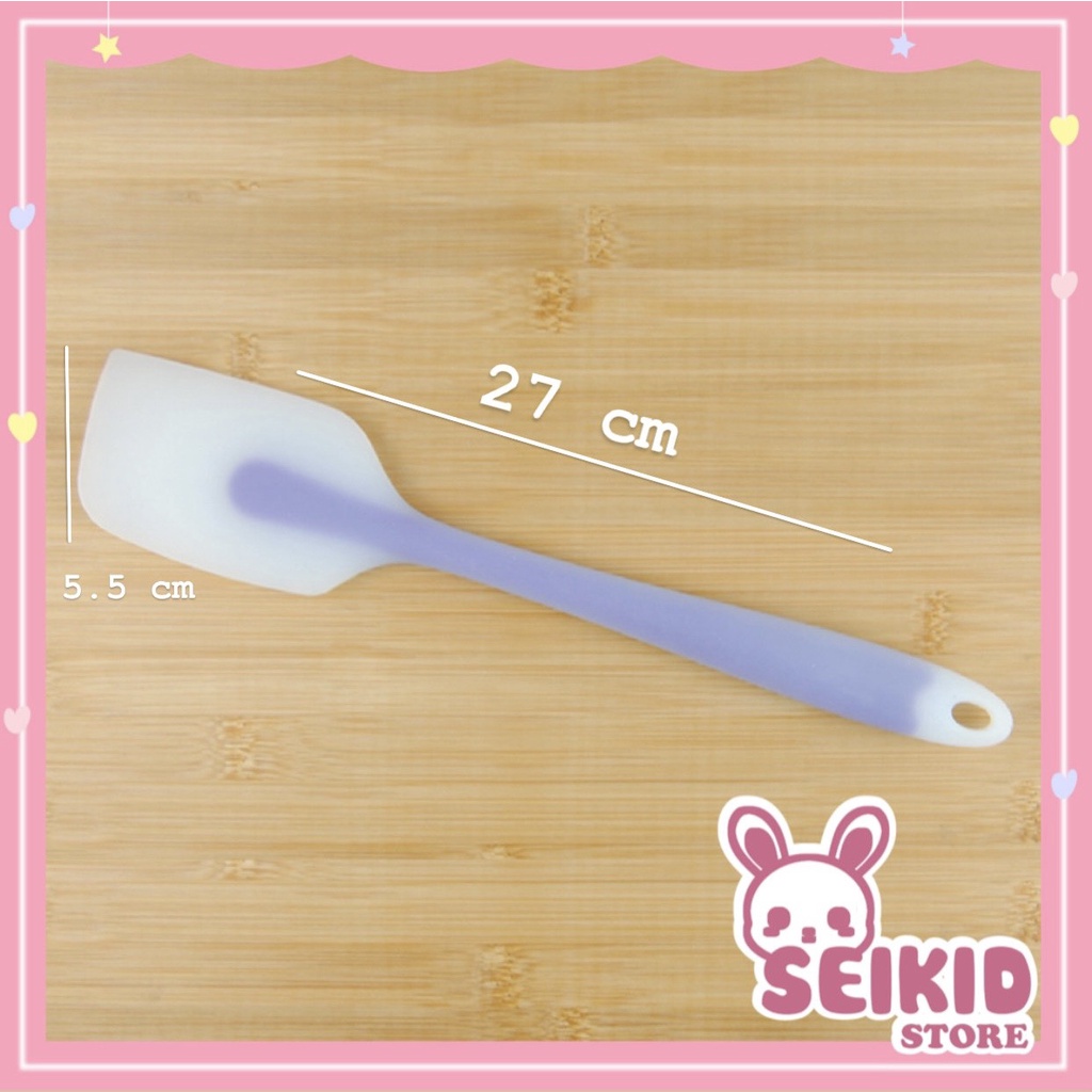 Phới làm bánh ,Cây vét kem vét bột silicon cao cấp size lớn 27cm Seikid